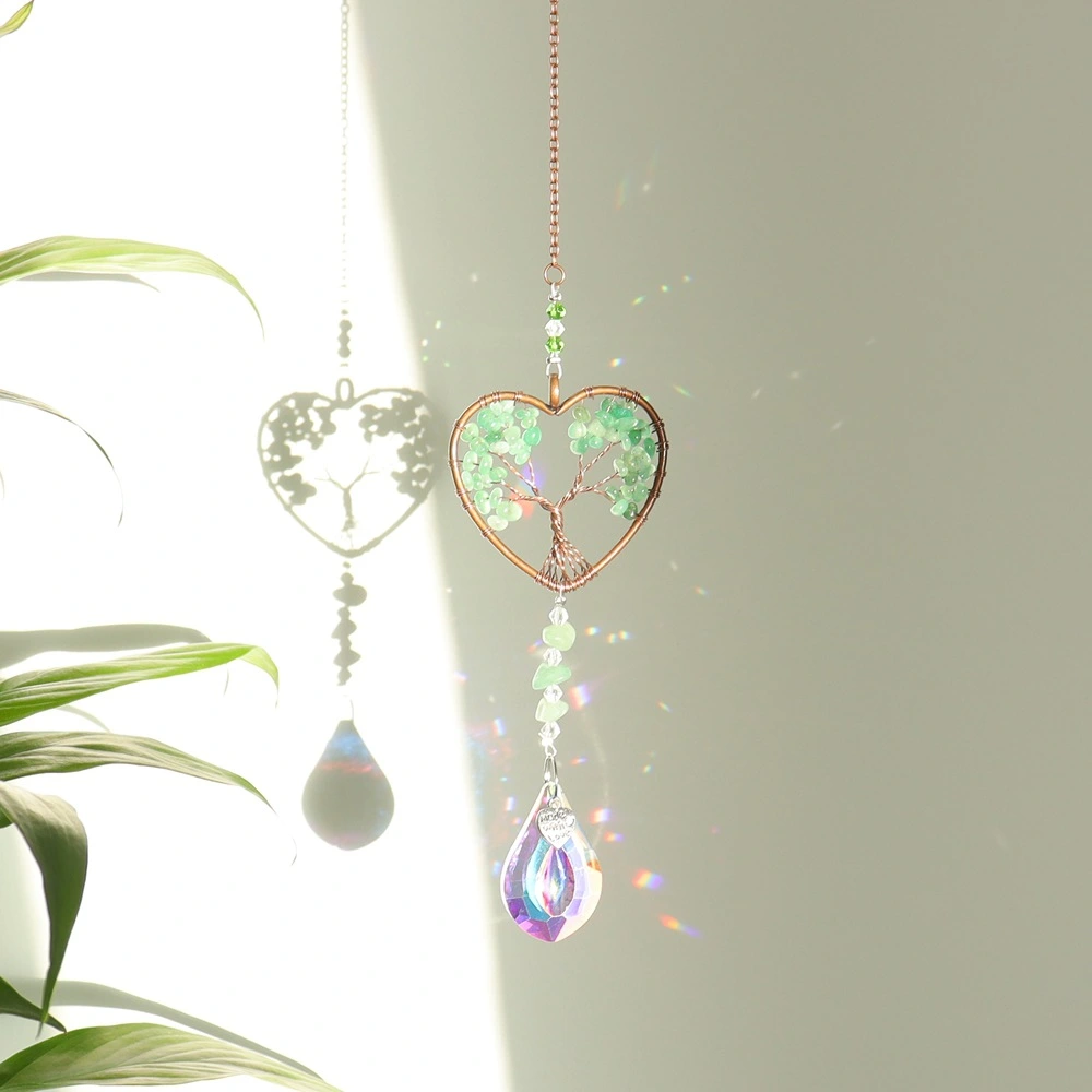 Charity Life Tree Crystal Wind Chime Pendant Ornament