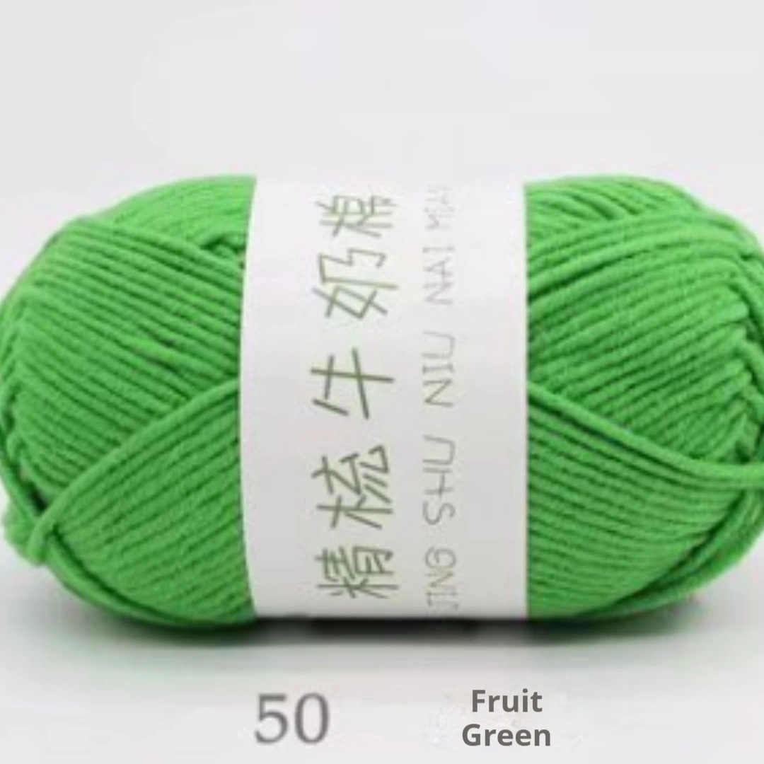 50g Five-ply Combed Milk Cotton Baby Yarn For Handmade