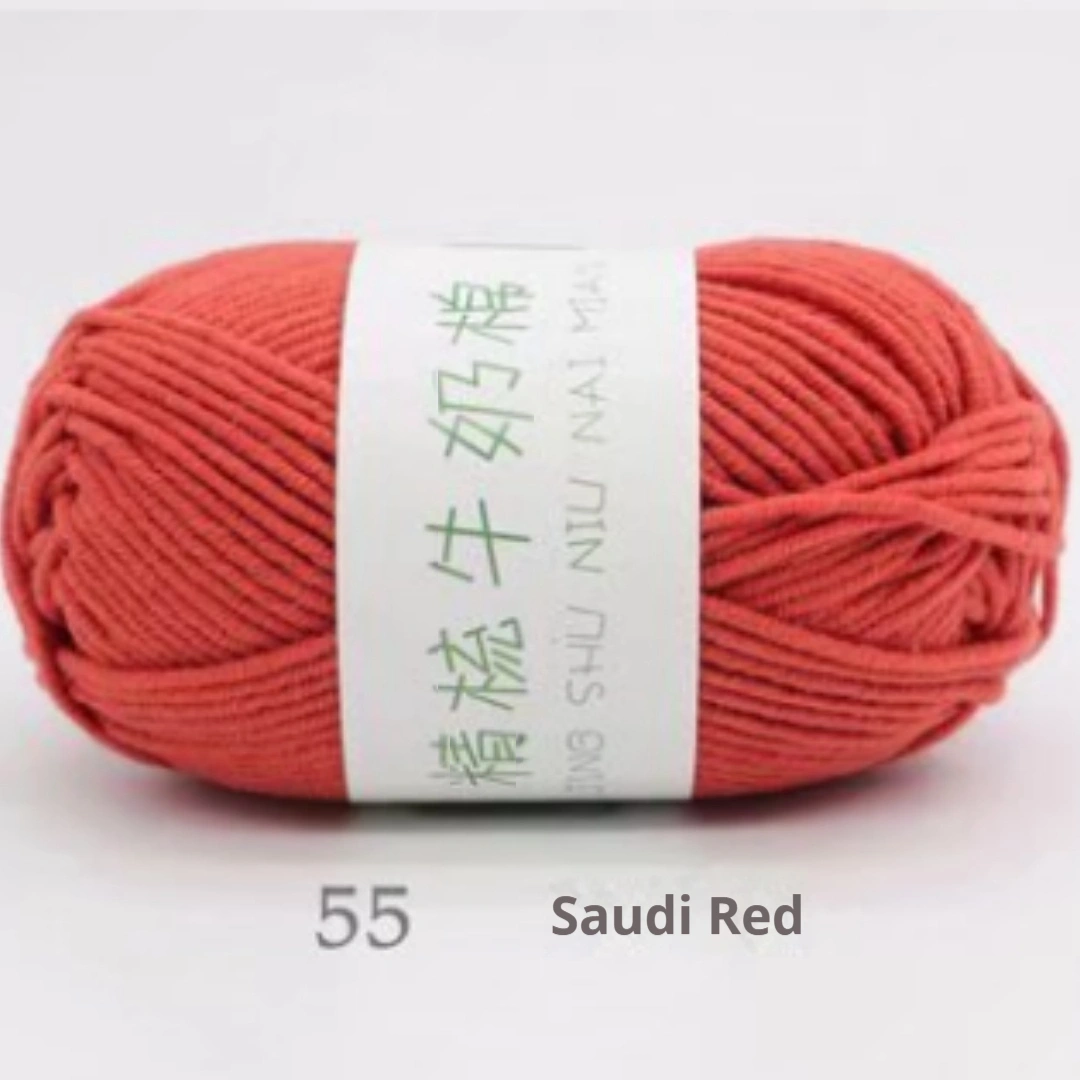 50g Five-ply Combed Milk Cotton Baby Yarn For Handmade