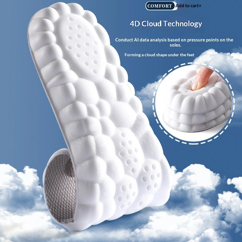 High-elasticity, Shock-absorbing, Sweat-wicking, Deodorizing Arch-support Insoles