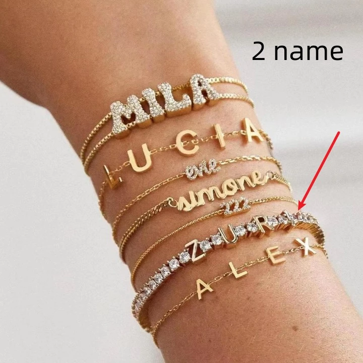 Multi-name Bracelet DIY Diamond Chain
