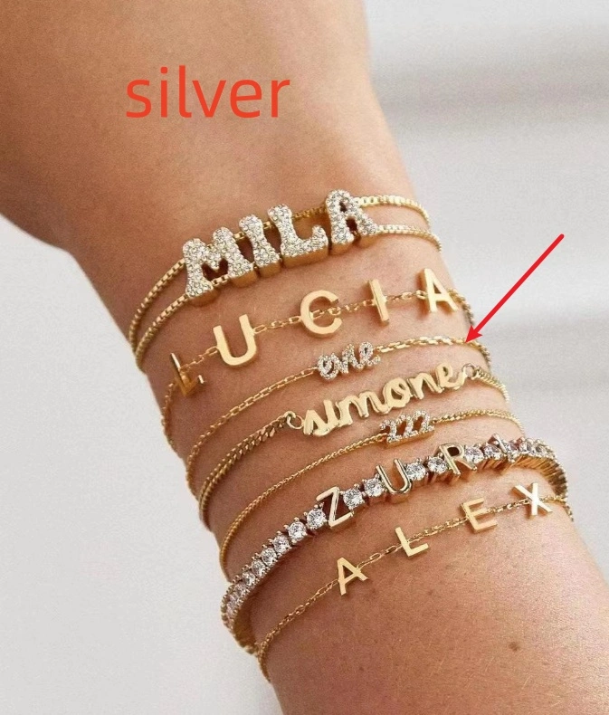 Fashionable Stainless Steel Letter Jewelry