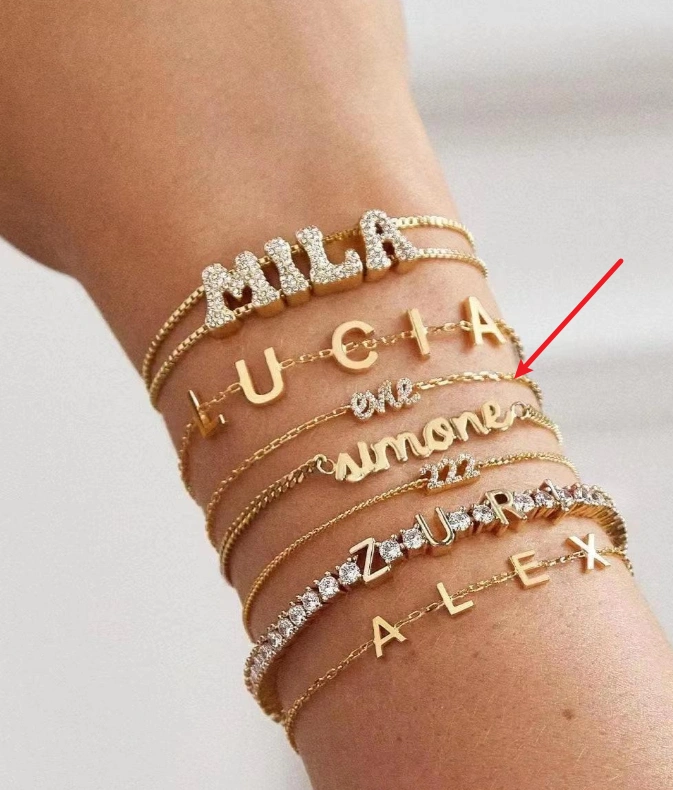 Fashionable Stainless Steel Letter Jewelry