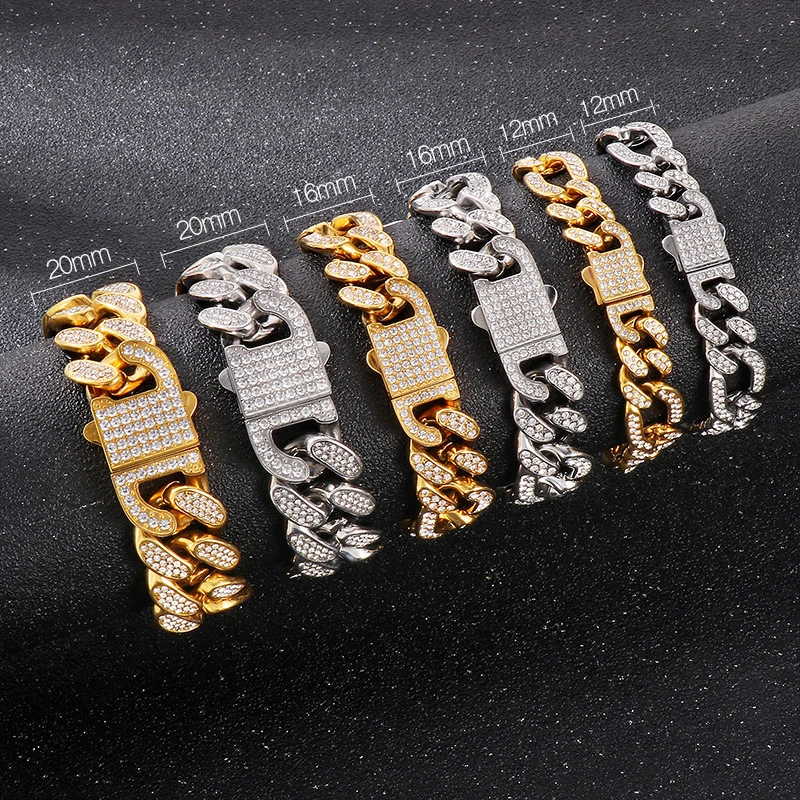 Stainless Steel Men's Necklace Bracelet Set