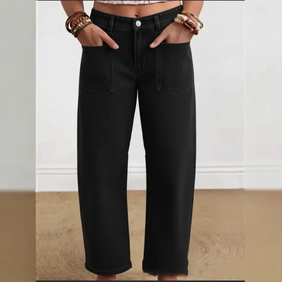 Women's Casual Solid-Color Fashionable Cotton Pants