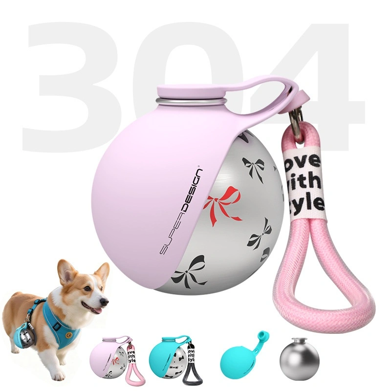 Creative Portable Outdoor Pet Stainless Steel Water Cup Small Dog Water Bottle Convenient Dog Drink Dispenser Puppy Travel Portable Water Bowl Pet Products