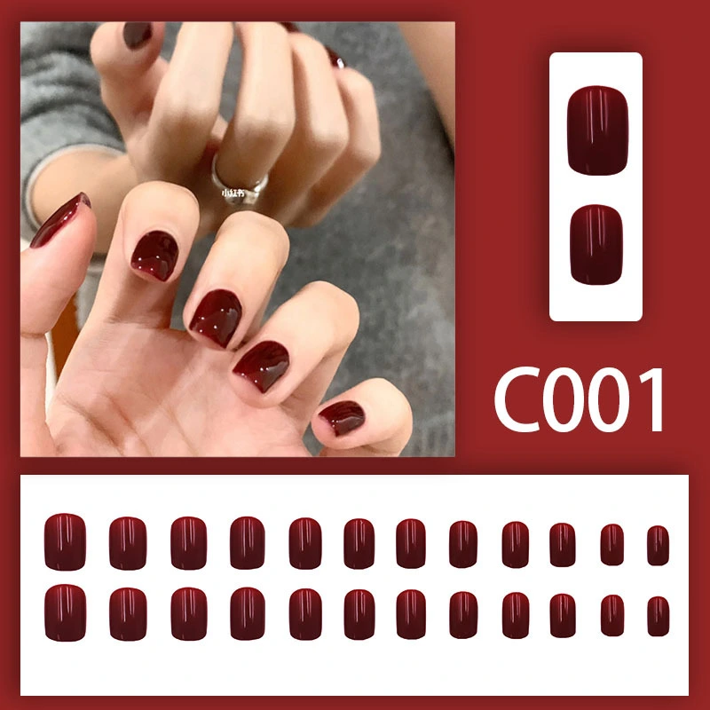 New Solid-color Wearable Nails Short Style