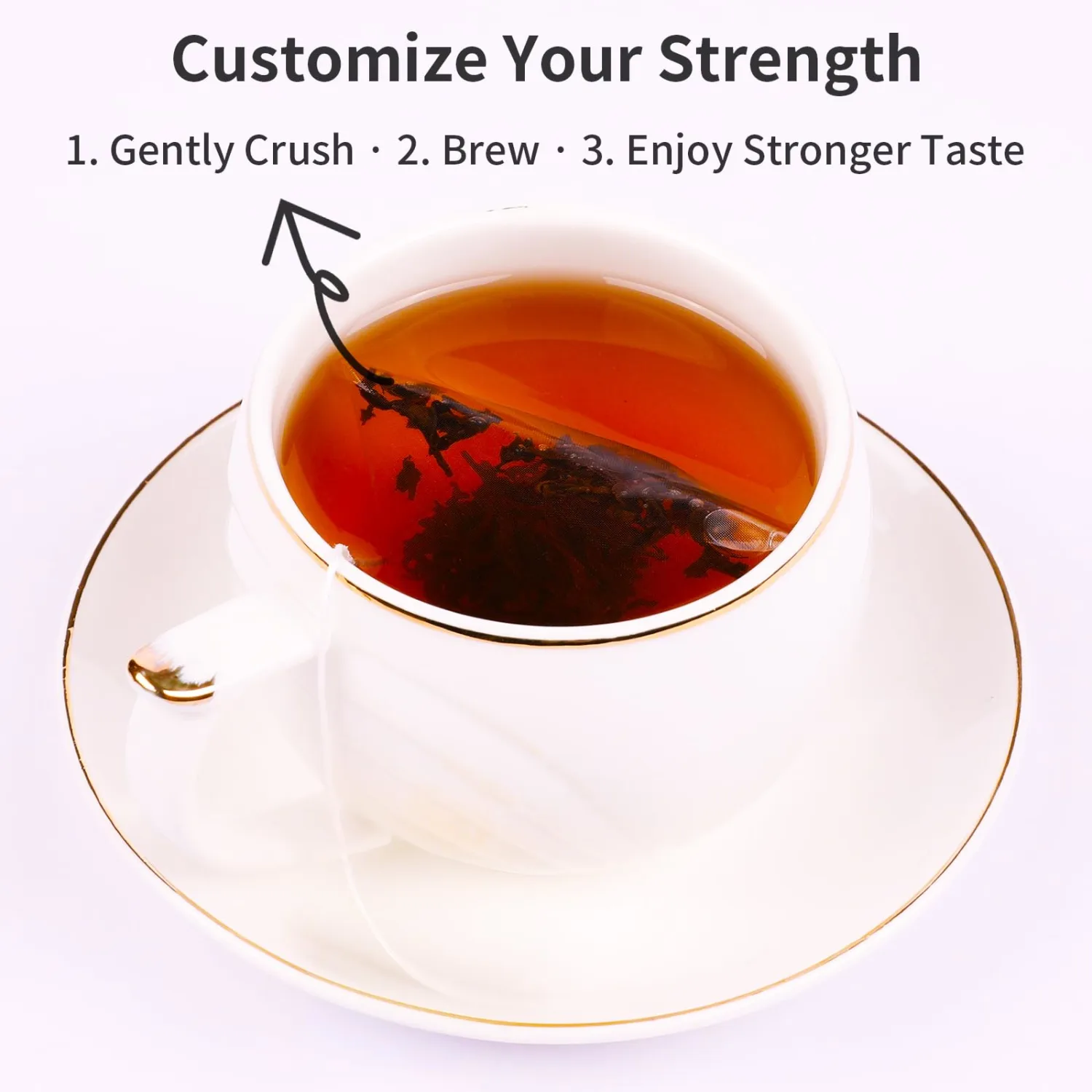 Choteaweis Black Tea Bags,100% Pure Chinese Tea,Loose Leaf Tea Leaves in Convenient Bags, Lapsang Souchong Black Tea Bag,16 Count