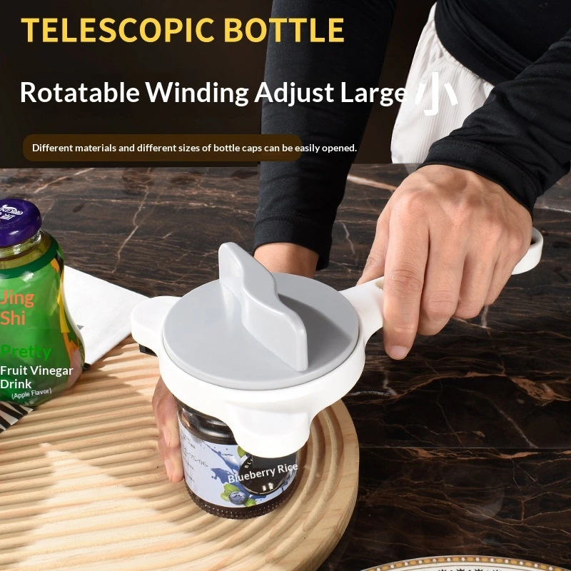 Non-slip, Effortless Can Opener Manual Adjustable Lid Opener