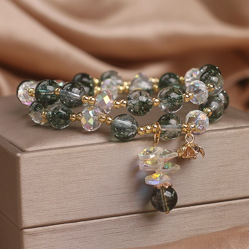 Crystal Bracelet Female Flower Pendant