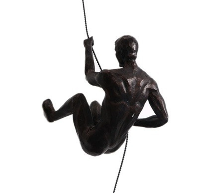 Retro American Industrial Style Climbing Figures Decorative Pendant