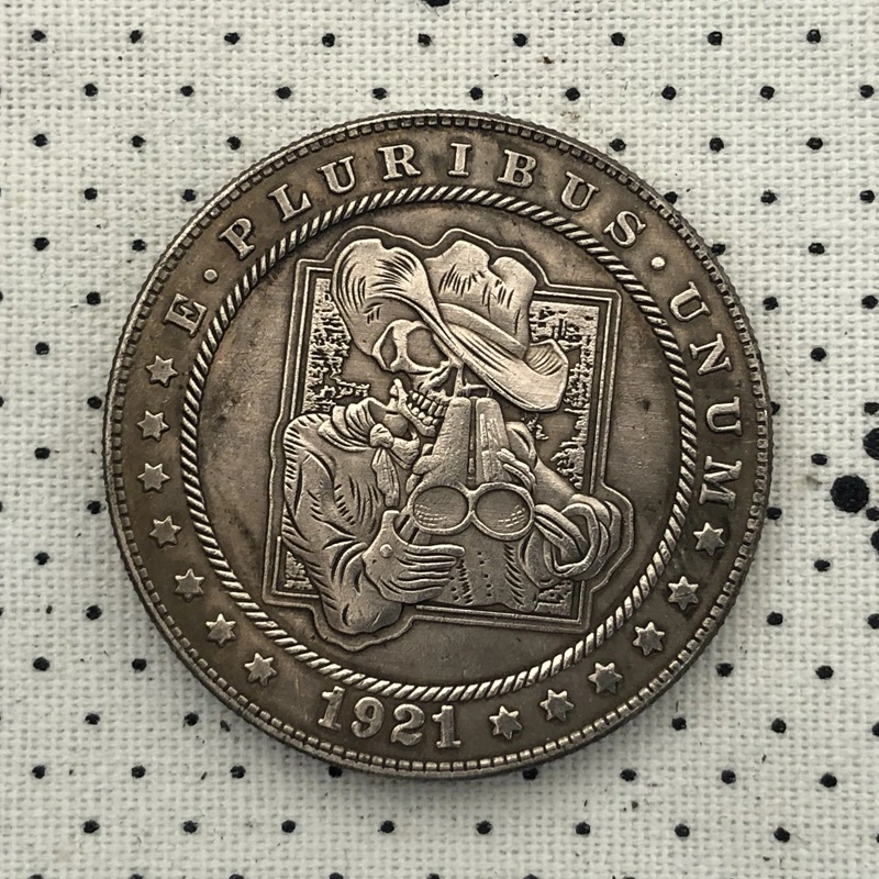 Antique-style Silver Dollar Coin Tramp Commemorative Coin