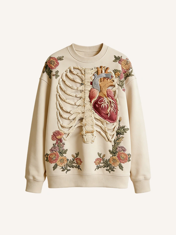 Fashion Casual Printed Polyester Sweater