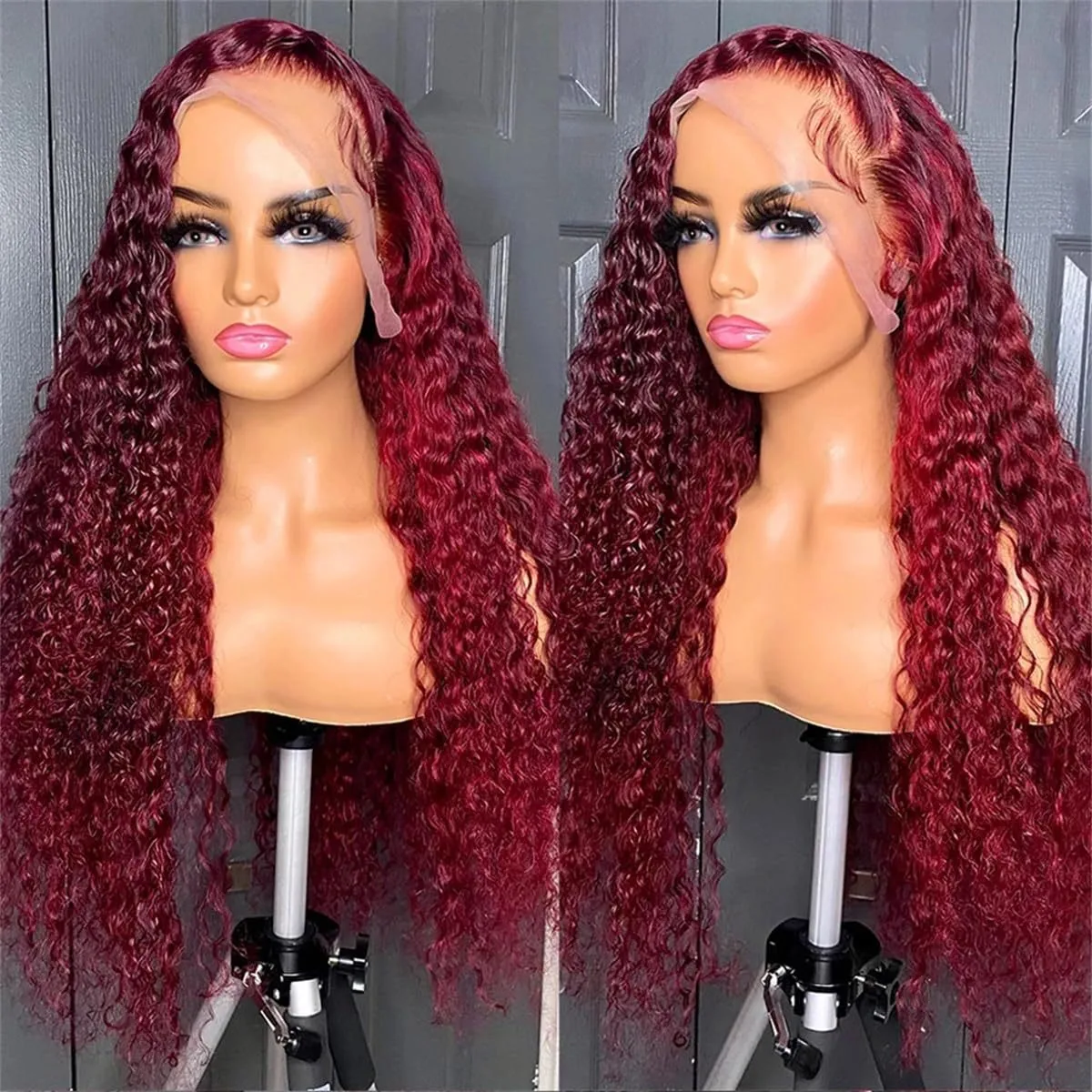 African Fashion Small Curly High Temperature Fiber Wig, Fluffy Long Curly Wig