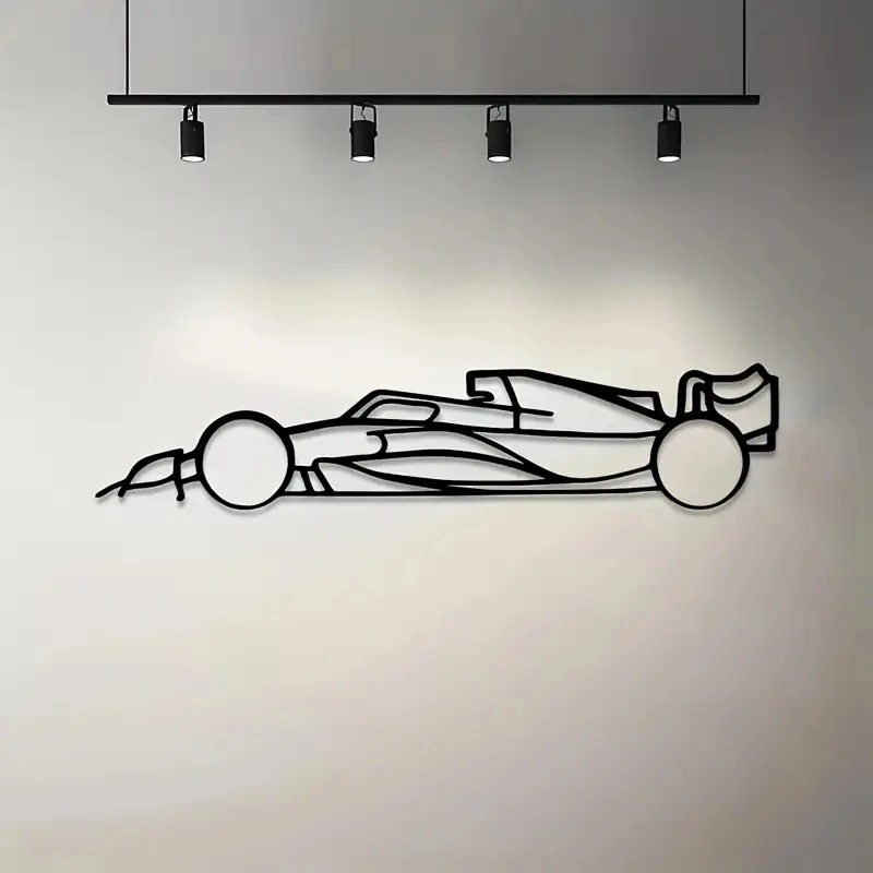 Racing Car Metal Wall Art Indoor Decorations