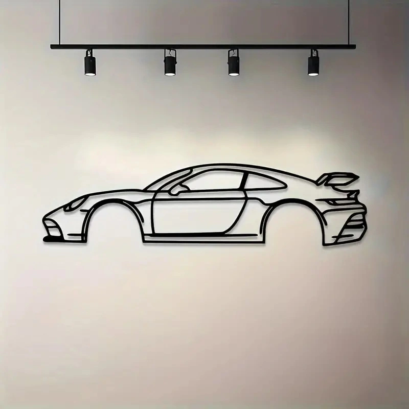 Racing Car Metal Wall Art Indoor Decorations