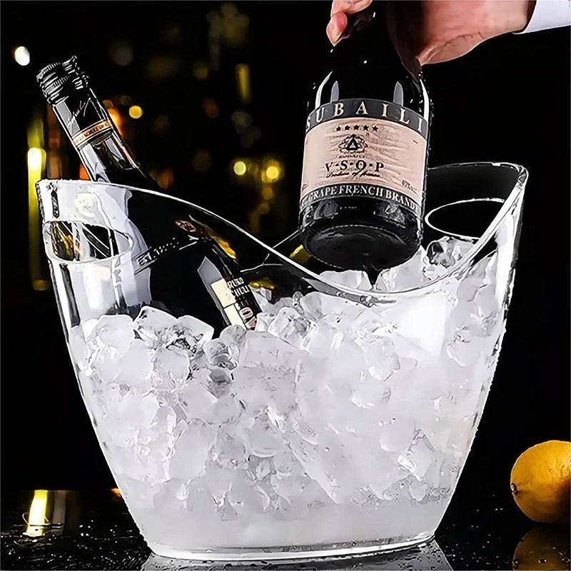 4L Plastic Ice Treasure-Shape Ice Champagne Bucket