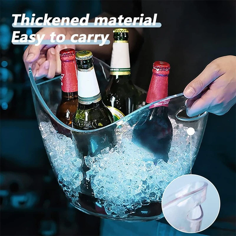 4L Plastic Ice Treasure-Shape Ice Champagne Bucket
