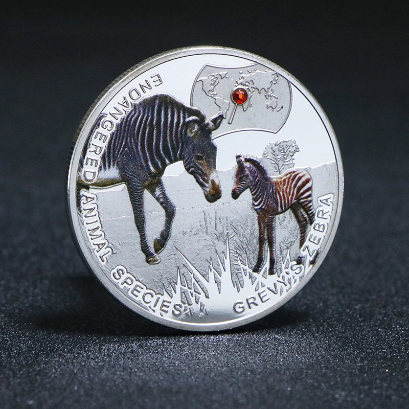 Commemorative Medals Gorilla Tiger Blue Whale Panda Collectible Commemorative Coins