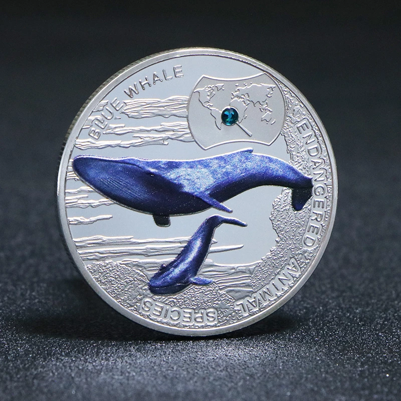 Commemorative Medals Gorilla Tiger Blue Whale Panda Collectible Commemorative Coins