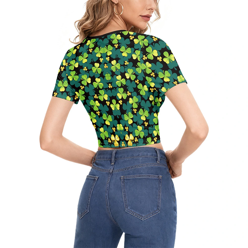 Womens Irish St Patricks Day Short T-Shirt