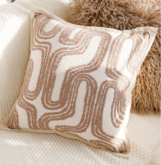 Sofa Cushion Creamy-style Living Room Bay Window And Bedside Throw Pillow Cover
