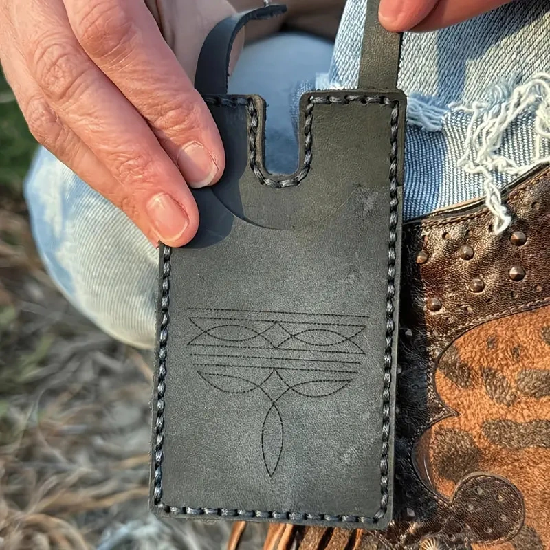 Western Boot Coin Purse Wallet