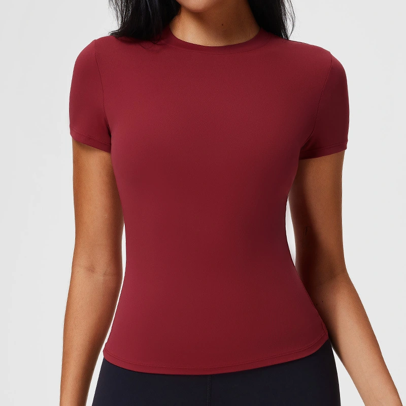 Slim-Fit Fitness Top For SpringSummer Yoga And Workout