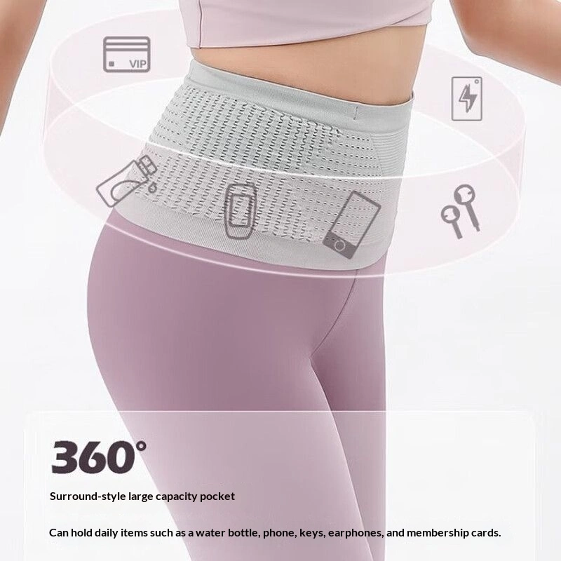 Multi Functional Solid Color Outdoor Fitness Waist Bag