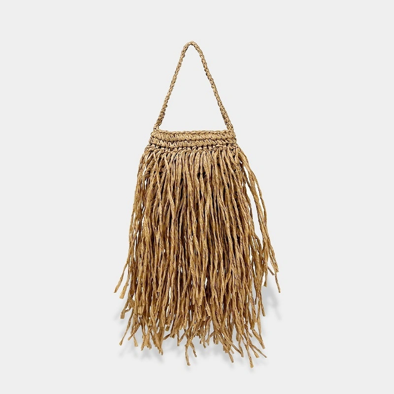 Knitted Tassel Summer Fashion Woven Straw Bag
