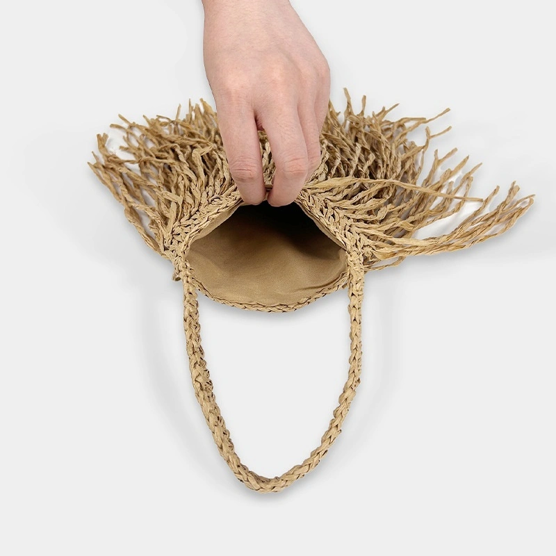 Knitted Tassel Summer Fashion Woven Straw Bag