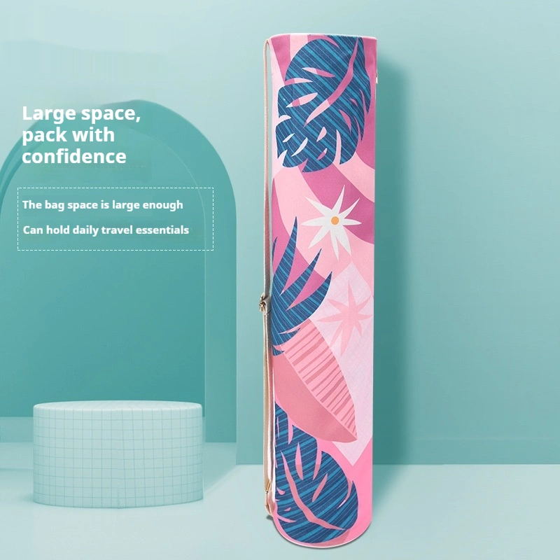 Portable Colored Printed Canvas Yoga Mat Bag