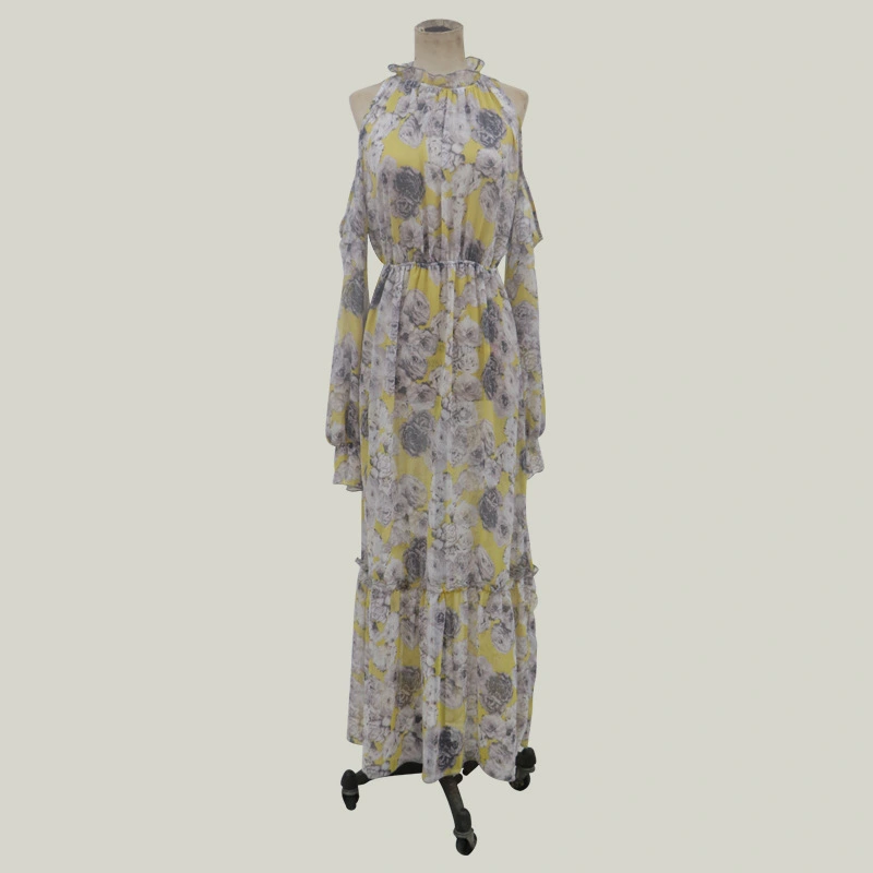 Halter Print Dress