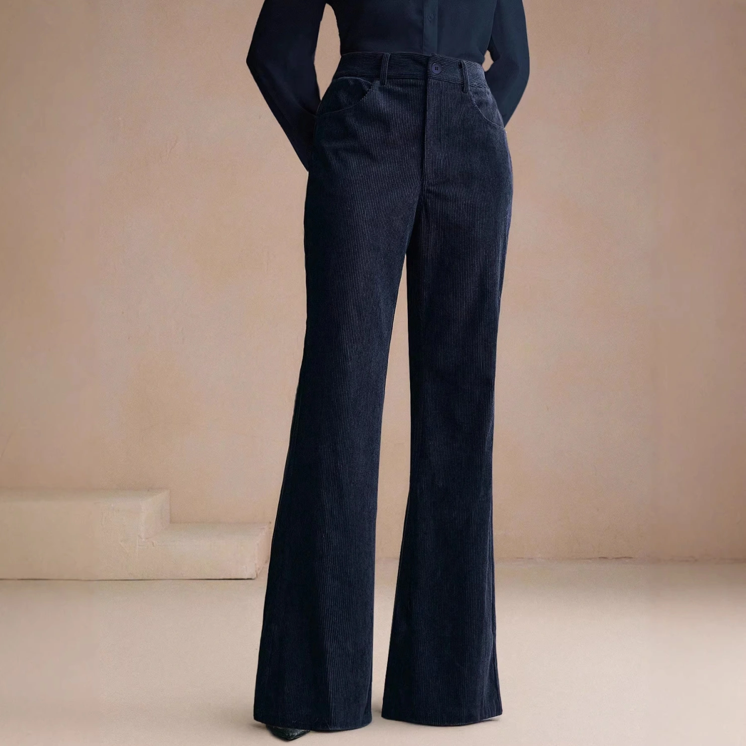 Slimming High-Waist Womens Casual Trousers