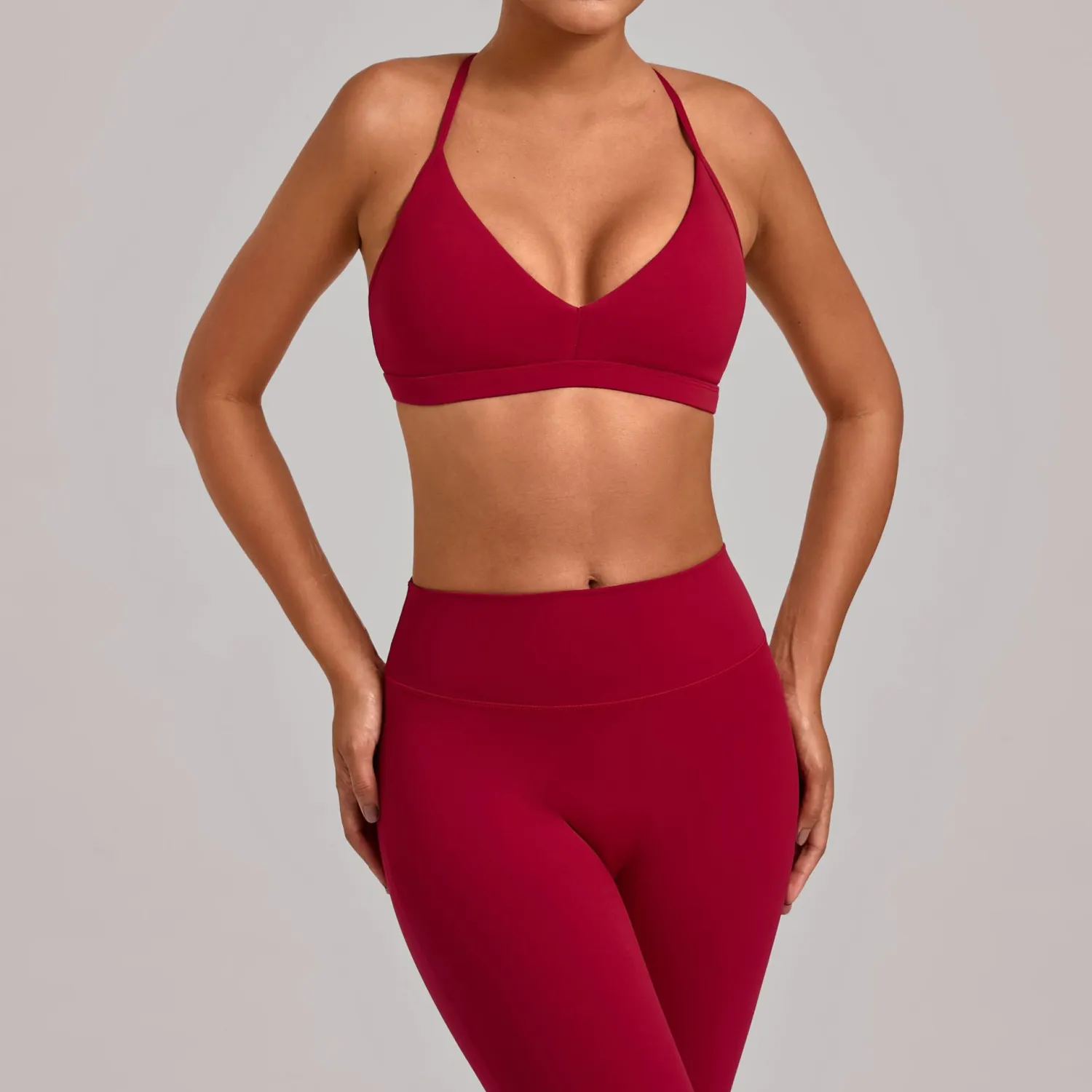 Hollow-out Beautiful-back Adjustable Yoga Bra