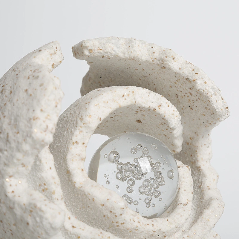 Wabi-Sabi Modern Home Abstract Art Circle And Void Ornament