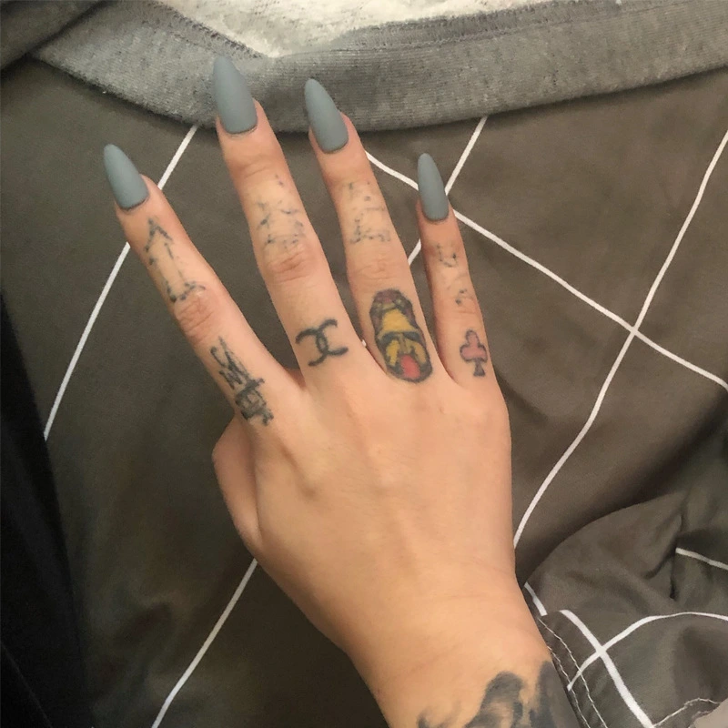 Women's Solid-color Frosted Matte False Nails
