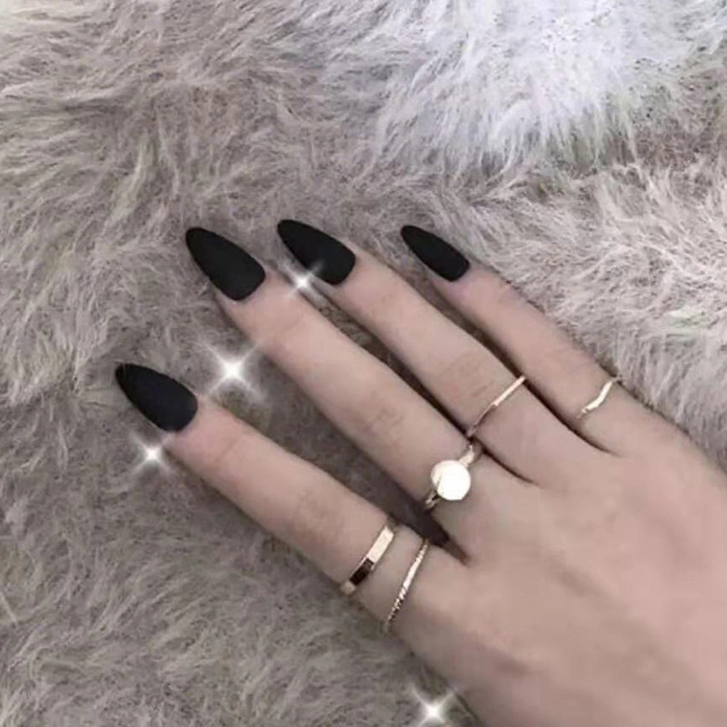 Women's Solid-color Frosted Matte False Nails
