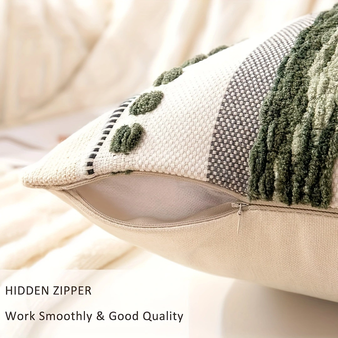 Jacquard Chenille Tassel Pillowcase Simple Comfortable And Universally Compatible