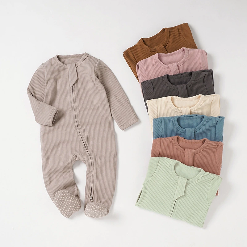 Baby Bodysuit Ribbed Fabric Romper