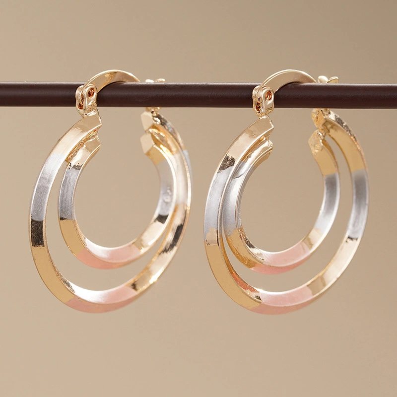 Metal Multi-color Trendy Earrings For Women