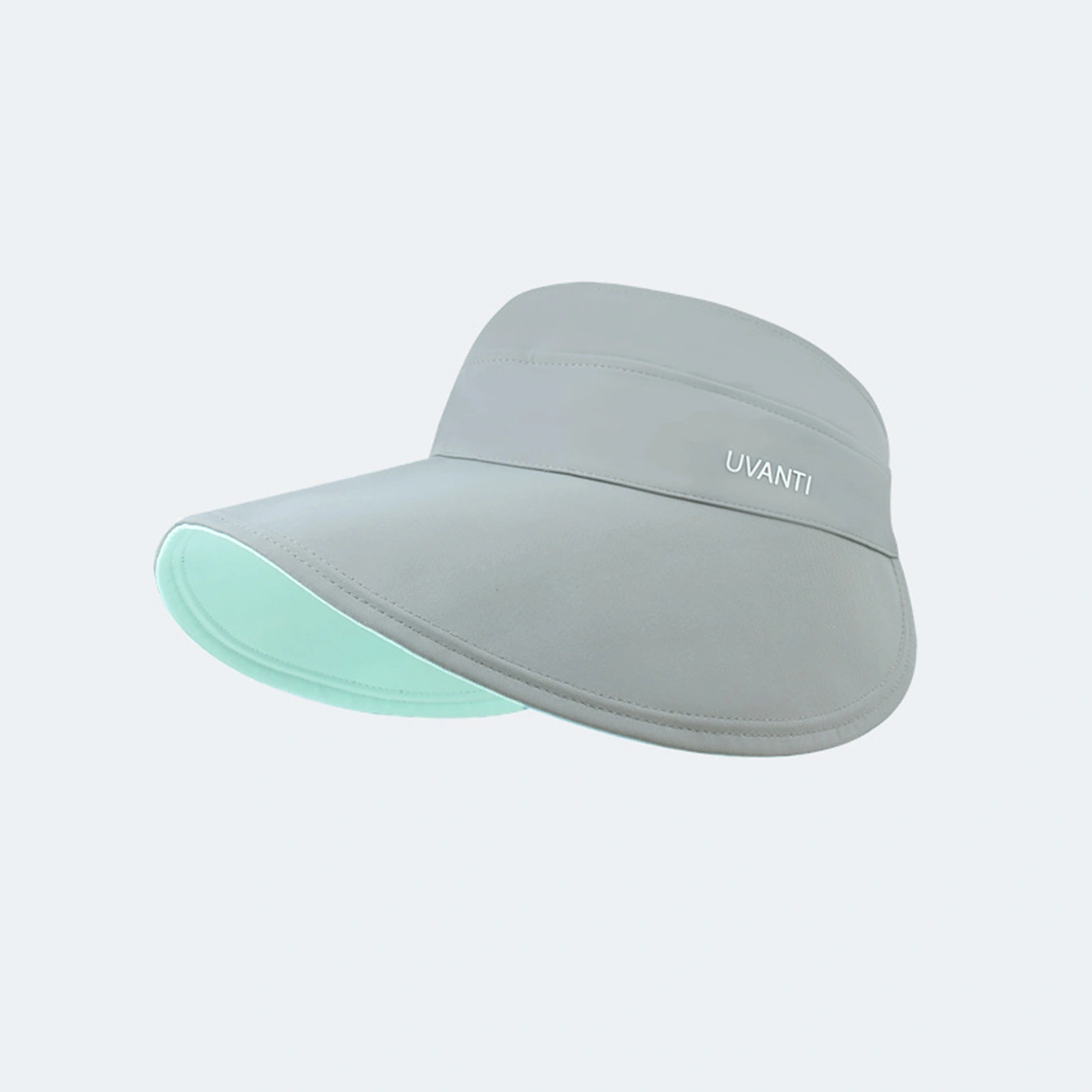 Solid-color Simple Double-sided Wide-brimmed Hat With Empty Crown, Light And Fresh Outdoor Wrap-around Style Large Brim, With Storage Function For Sun Protection.