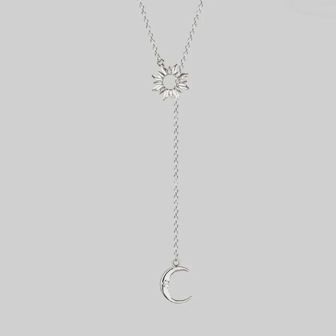 Female Sun Moon Lasso Necklace