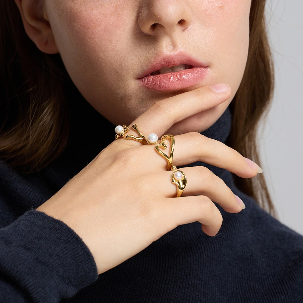 Geometric Fashion Irregular Opening Adjustable Ring