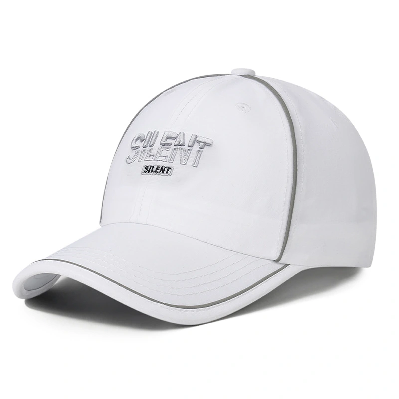 Cross-border Fashion New-style Fluorescent Strip Quick-drying Baseball Cap With Simple Embroidered Letters And Curved Brim Baseball Cap, Suitable For Daily Outings