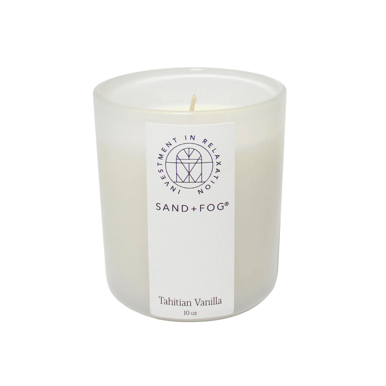 Sand + Fog Scented Candle - Tahitian Vanilla – Additional Scents and Sizes – 100% Cotton Lead-Free Wick - Luxury Air Freshening Jar Candles - Perfect Home Decor – 10oz