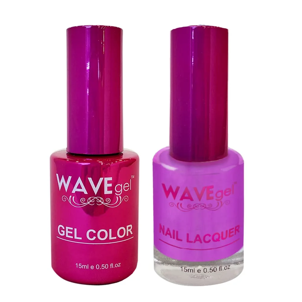 WAVEGEL Soak-Off Gel & Nail Lacquer Matching Duo Set - Princess Collection - #90 Alice I 0.5 Oz