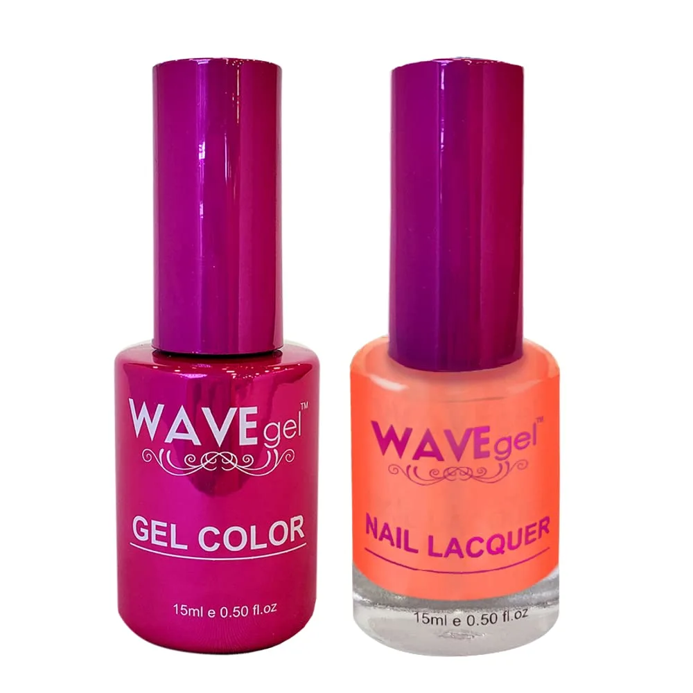WAVEGEL Soak-Off Gel & Nail Lacquer Matching Duo Set - Princess Collection - #98 Tension I 0.5 Oz