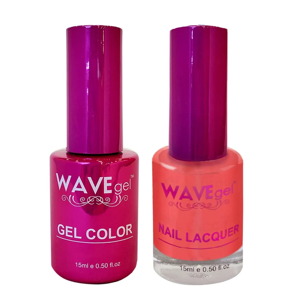 WAVEGEL Soak-Off Gel & Nail Lacquer Matching Duo Set - Princess Collection - #102 Dahlia I 0.5 Oz