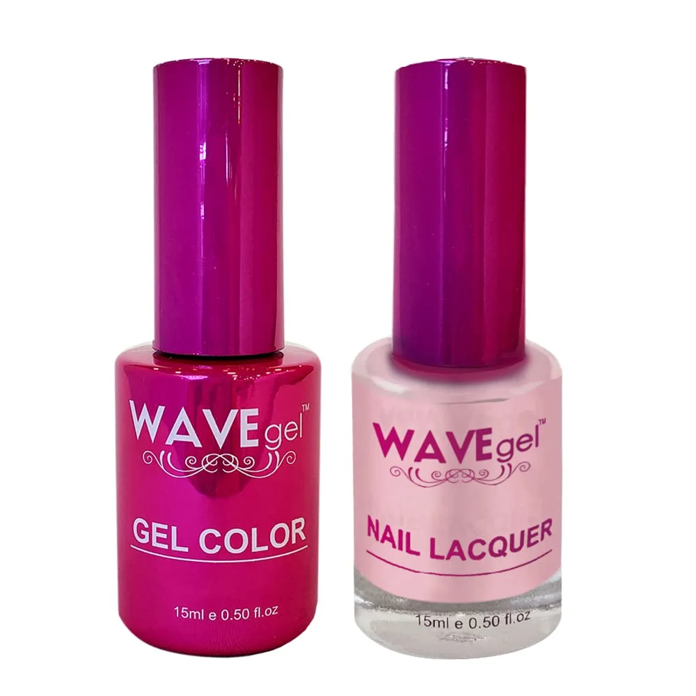 WAVEGEL Soak-Off Gel & Nail Lacquer Matching Duo Set - Princess Collection - #009 Open Minded I 0.5 Oz